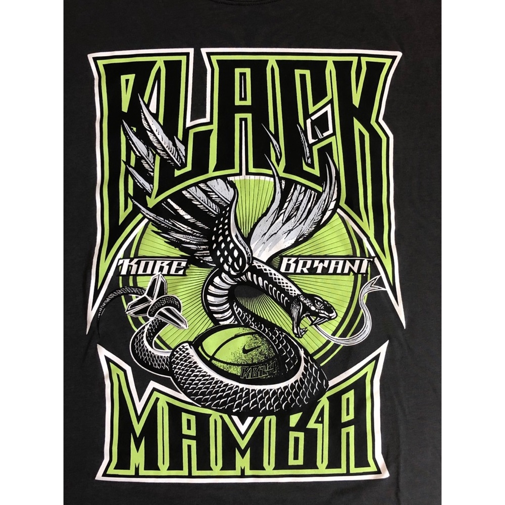 Kobe Bryant Black Mamba Nike Dri-Fit T-Shirt Sz L - Picture 10 of 11
